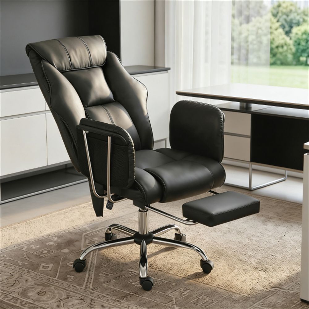 Massage chair, office chair, high back chair, computer chair, black