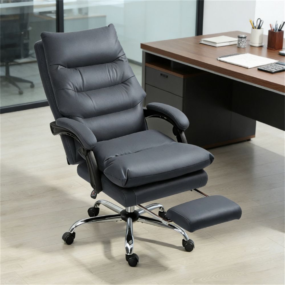 Massage office chair, lounge chair, computer chair, conference chair, dark gray
