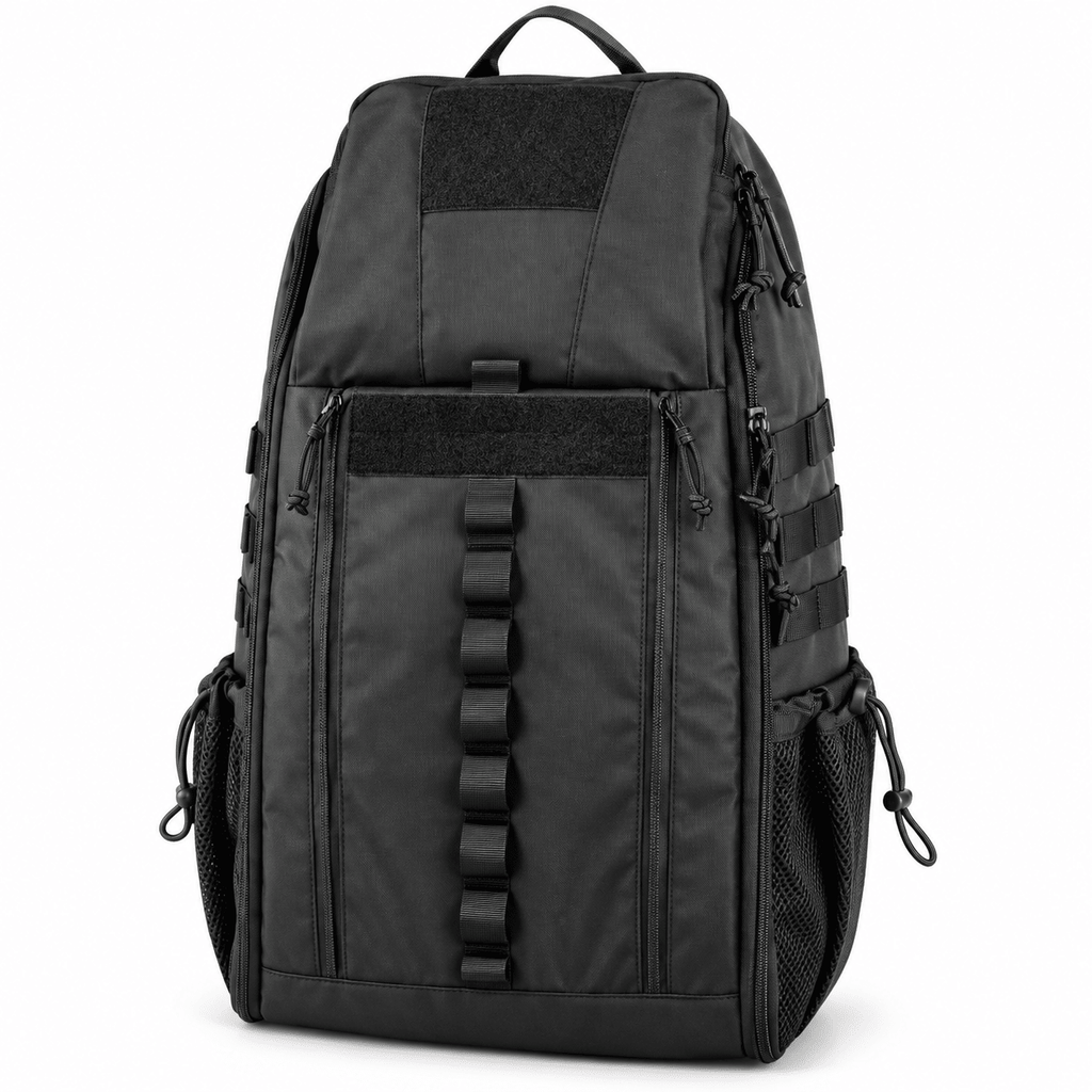 Medical Backpack, First Aid Supply Bag with Multiple Pockets and Webbing