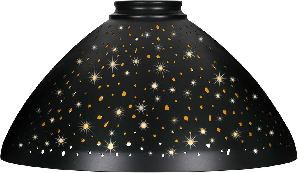 Metal Lamp Shade For Floor Lamp, Etched Stars Torchiere Lamp Shade Replacement