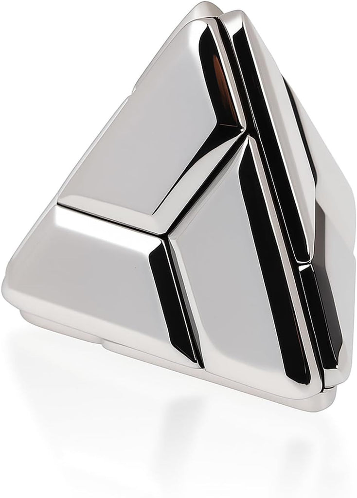 Metal-Puzzle Brain-Teaser 3D-Toys: Fidget-Toys Cool-Gadgets-Stuff Triangular Cube Box Puzzles-Toy ADHD Tools Stress Relief Gift for Kid Children Teen Adult Office Home School