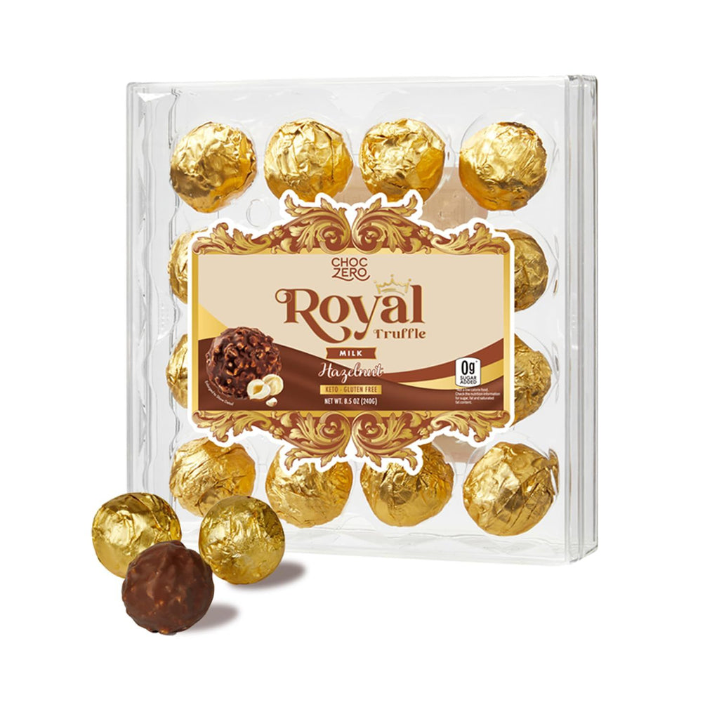 Milk Chocolate Hazelnut Truffles, 16 Individually Wrapped Pieces, 8.5 Ounce