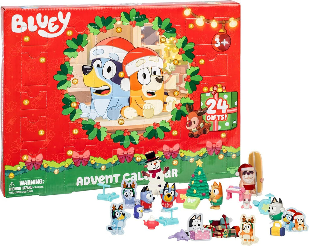 Mini Figures Christmas Advent Calendar, 24-Day Christmas Calendar Countdown with Festive Bingo, Muffin, and Socks, Advent Calendars for Ages 3+