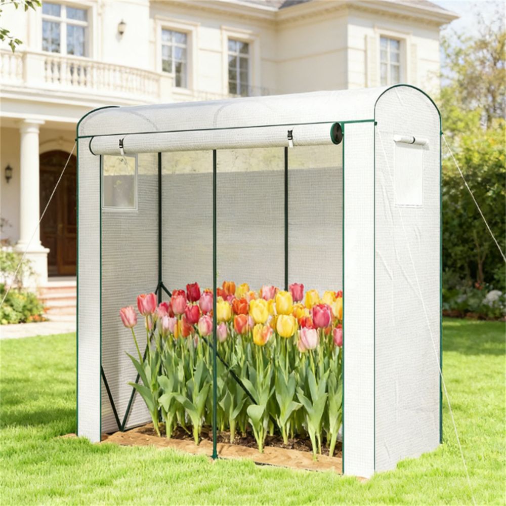 Mini greenhouse, portable greenhouse, planting rack, plant rack, white