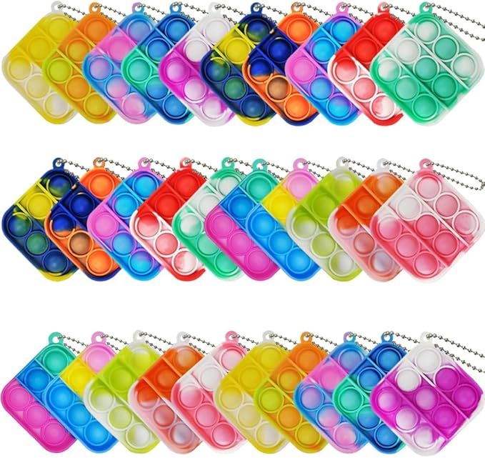 Mini Pop Bubble Fidget Toys for Party Favors, , Christmas  Kid Students