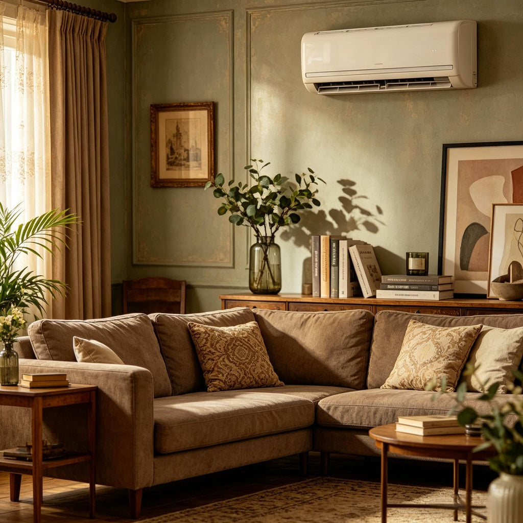 Mini Split Air Conditioner And Heat Pump 9100 BTU 20.5 SEER2 115V Ductless Inverter AC Unit for Cooling And Heating up to 450 Square Feet