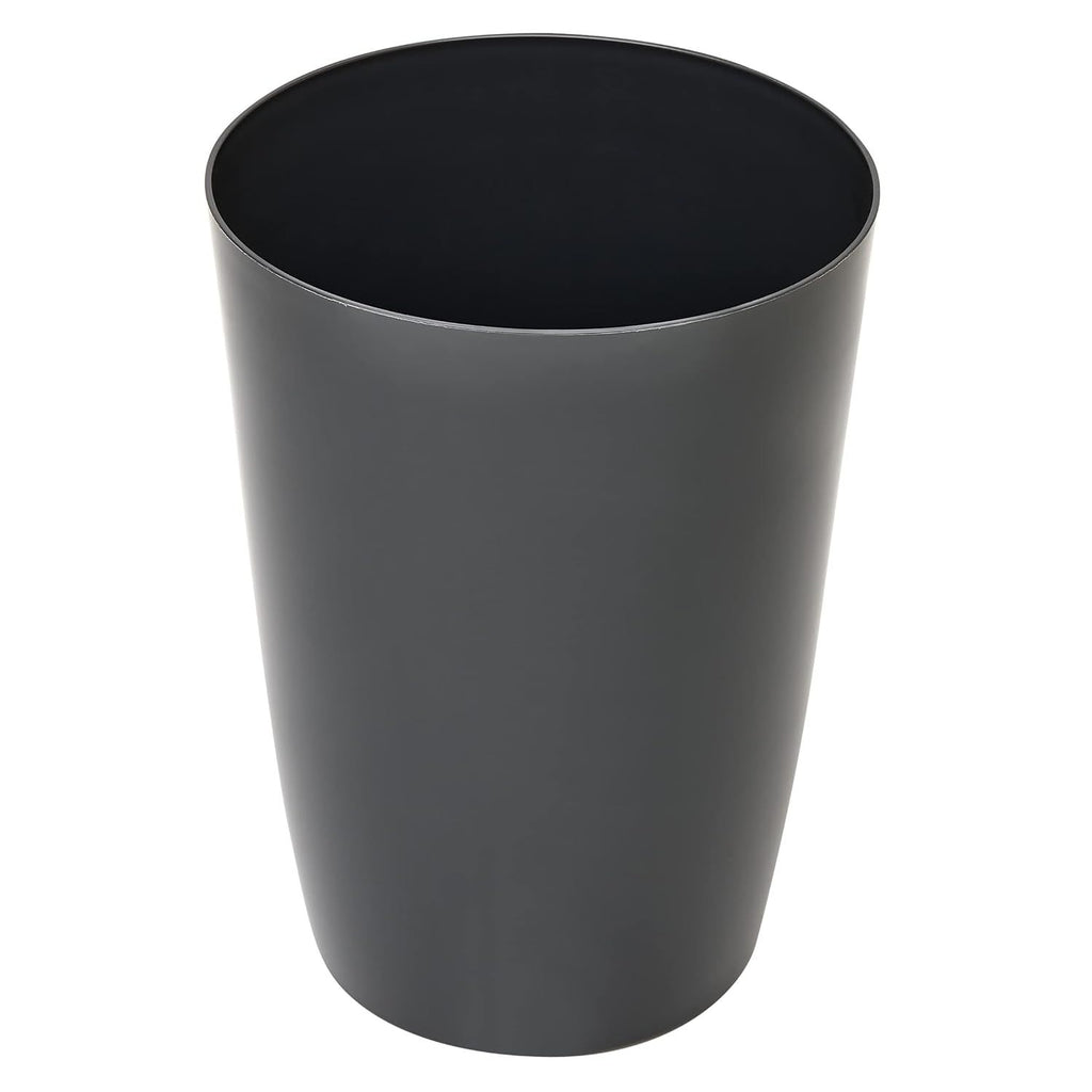 Mini Waste Basket - Durable Small Plastic Garbage Trash Can Bin - Lidless Open-Top, Slim Profile for Compact Spaces - Suitable for Home, Bathroom, Office, Bedroom, Kitchen and More, Grey