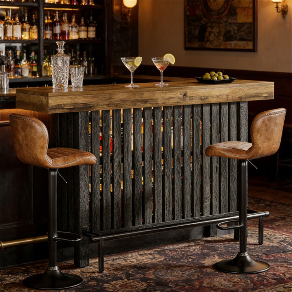 Modern bar table, dining table, with storage space