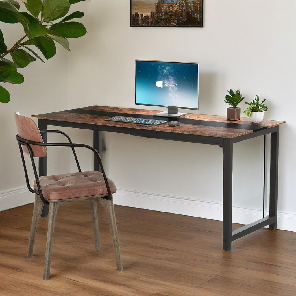 Modern Computer Desk, 70.8 x 31.5 inch Large Office Desk Computer Table Study Writing Desk Workstation