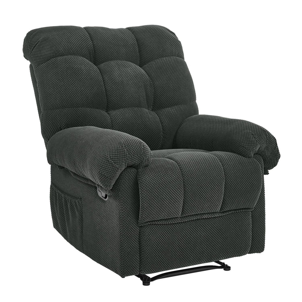 Modern Fabric Reclining Lounge Chair, Overstuffed Recliner Chair