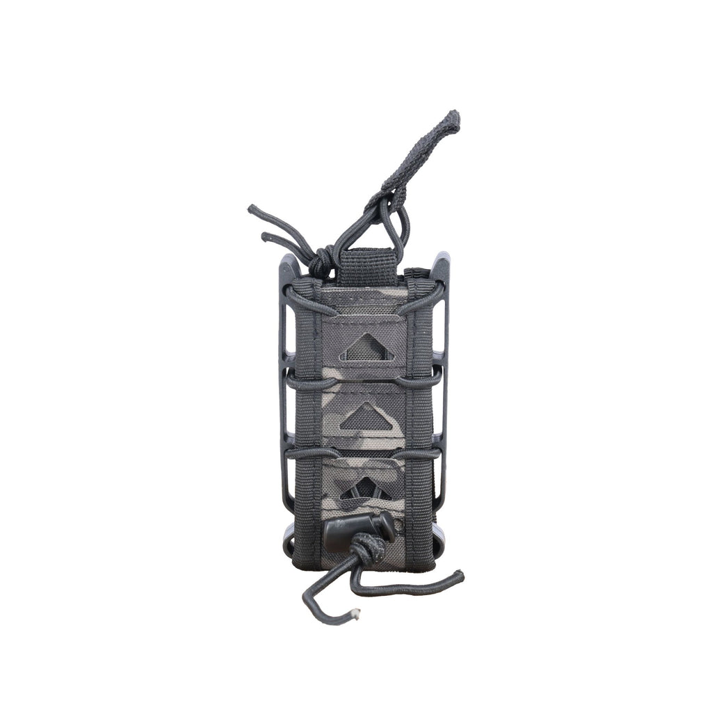 MOLLE Flashlight Holder Utility Tool Pouch with Adjustable Bungee Retention