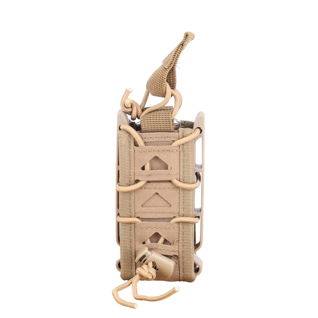 MOLLE Flashlight Holder Utility Tool Pouch with Adjustable Bungee Retention