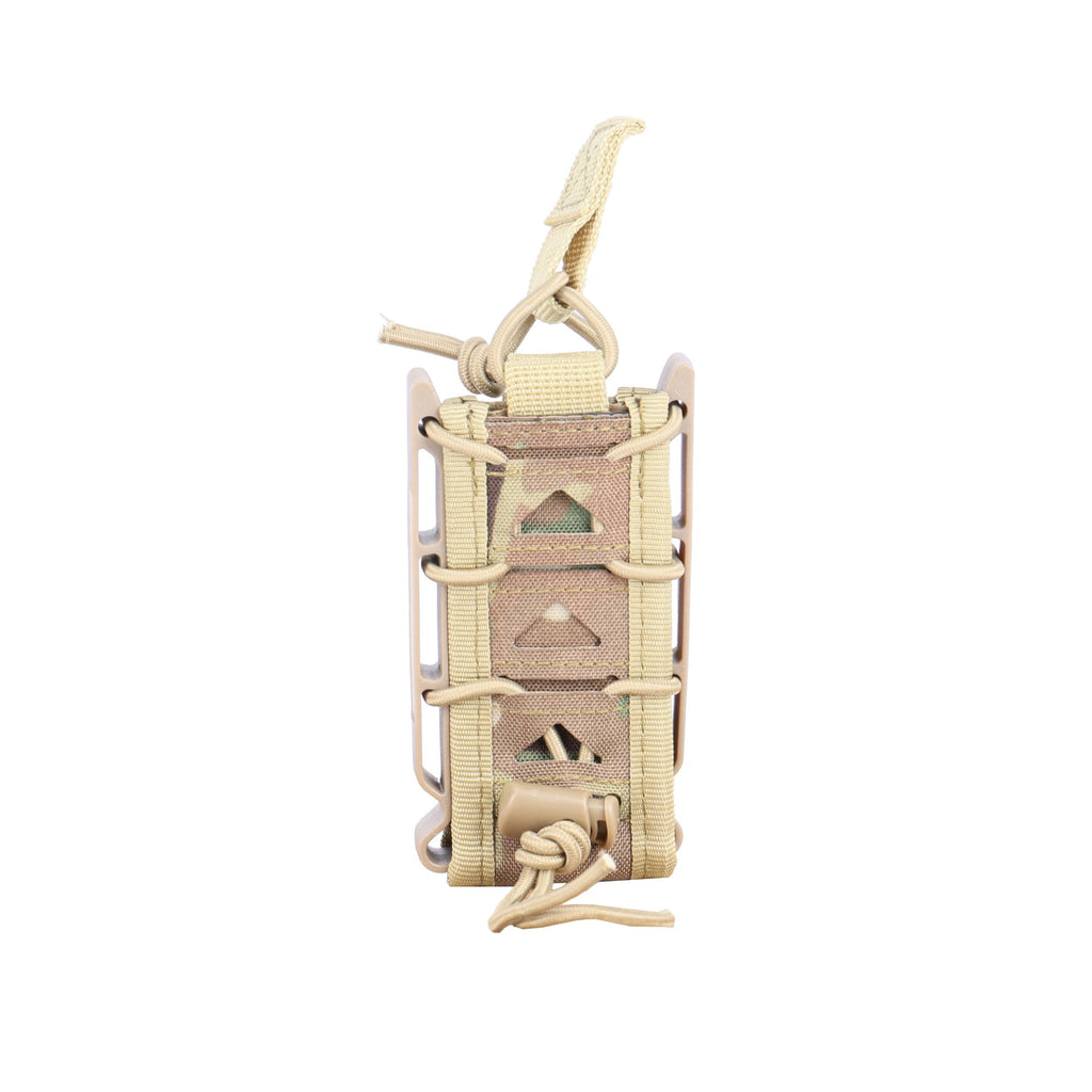 MOLLE Flashlight Holder Utility Tool Pouch with Adjustable Bungee Retention