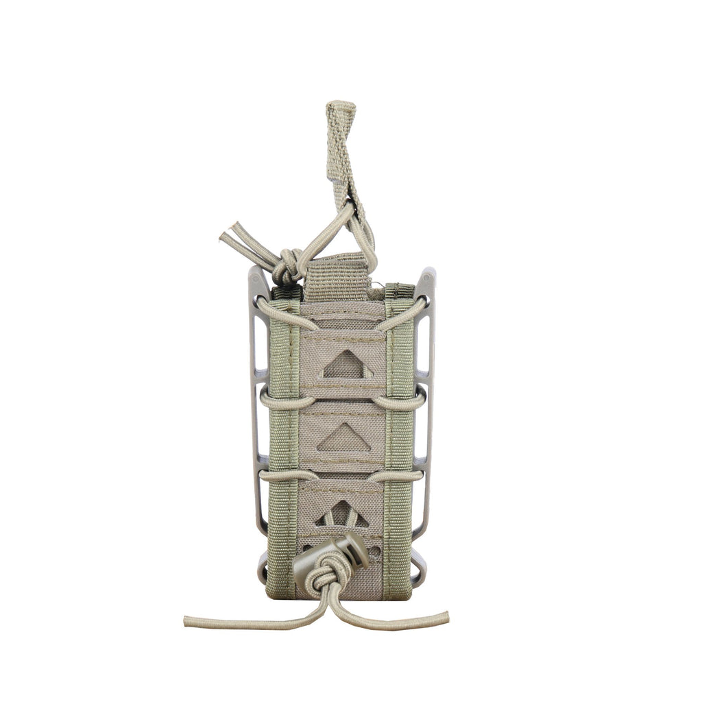 MOLLE Flashlight Holder Utility Tool Pouch with Adjustable Bungee Retention