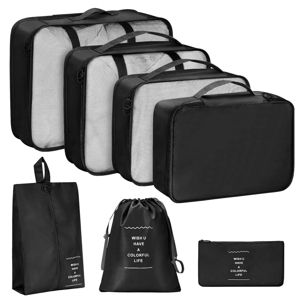 Multi specification travel packaging and storage bag, waterproof and wear-resistant, clothing, shoes, underwear classification and storage set