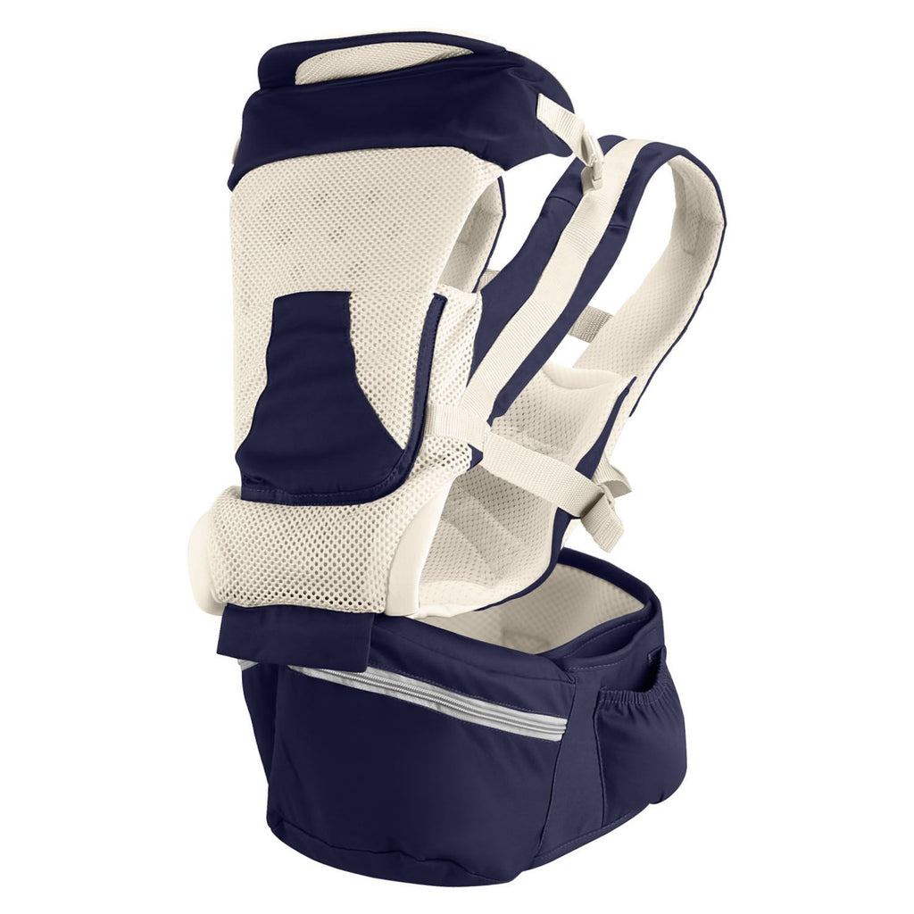 Multifunctional Baby Carrier With Hip Seat Head Hood Front Back Side Carrying All Position Ergonomic Adjustable Infant Carrier For 0-4 Years Old Newborns Under 55LBS Weight