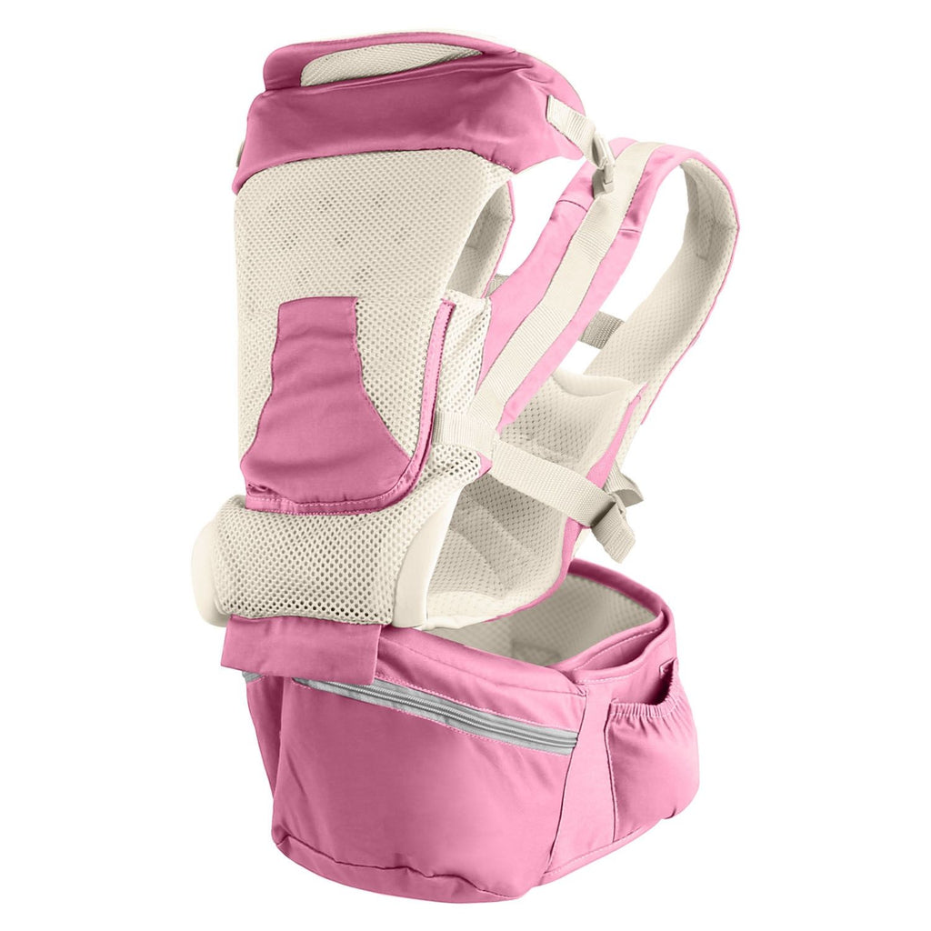 Multifunctional Baby Carrier With Hip Seat Head Hood Front Back Side Carrying All Position Ergonomic Adjustable Infant Carrier For 0-4 Years Old Newborns Under 55LBS Weight