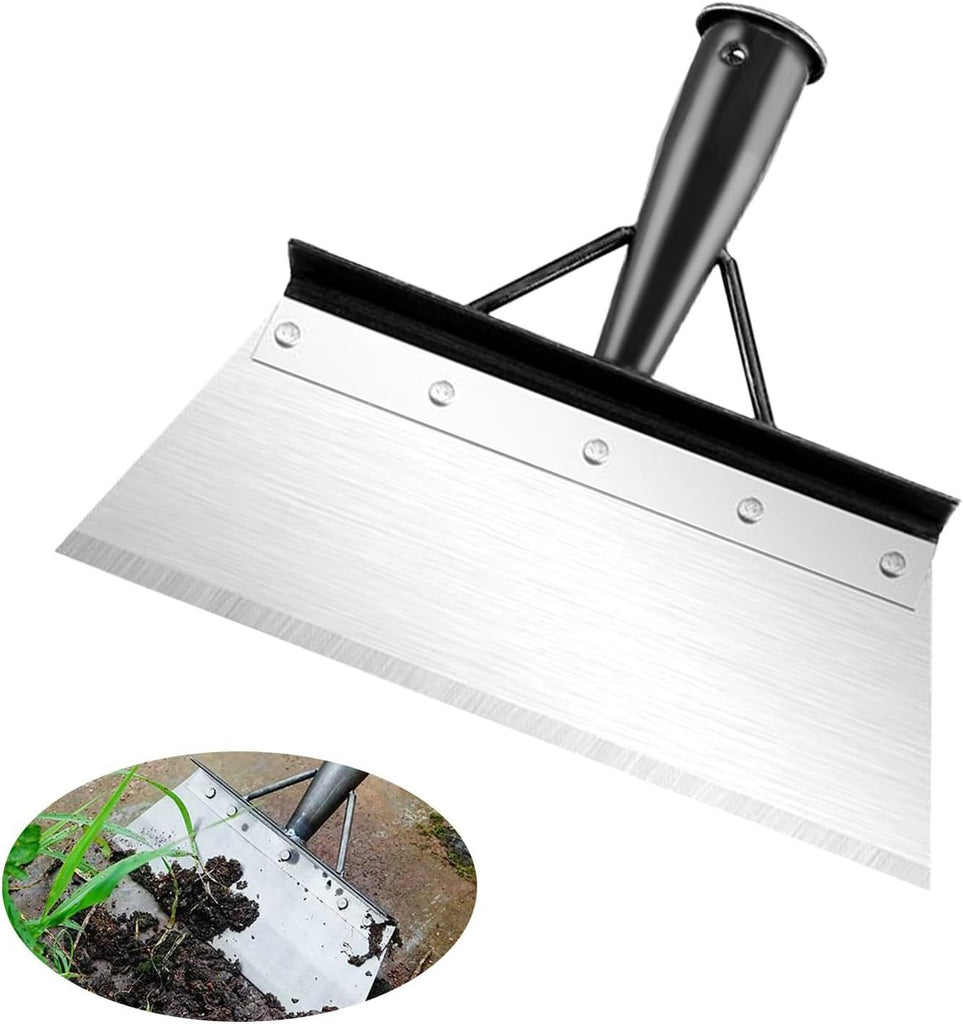 Multifunctional Outdoor Garden Shovel, Stainless Steel Garden Cleaning Shovel, Garden Scraper for Weeds and Moss,Farm Weeding Remover Tool, Snow Removal Shovel, Not Included Handle, 20cm
