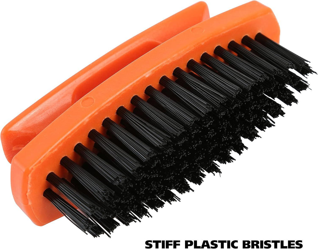 Nail Brush, 6 Pack Nail and Hand Scrub Brush Set, Stiff Bristles, Comfortable Scrubber Grip, Salon or Construction Quality, Gift For DIYer or Nail Techs