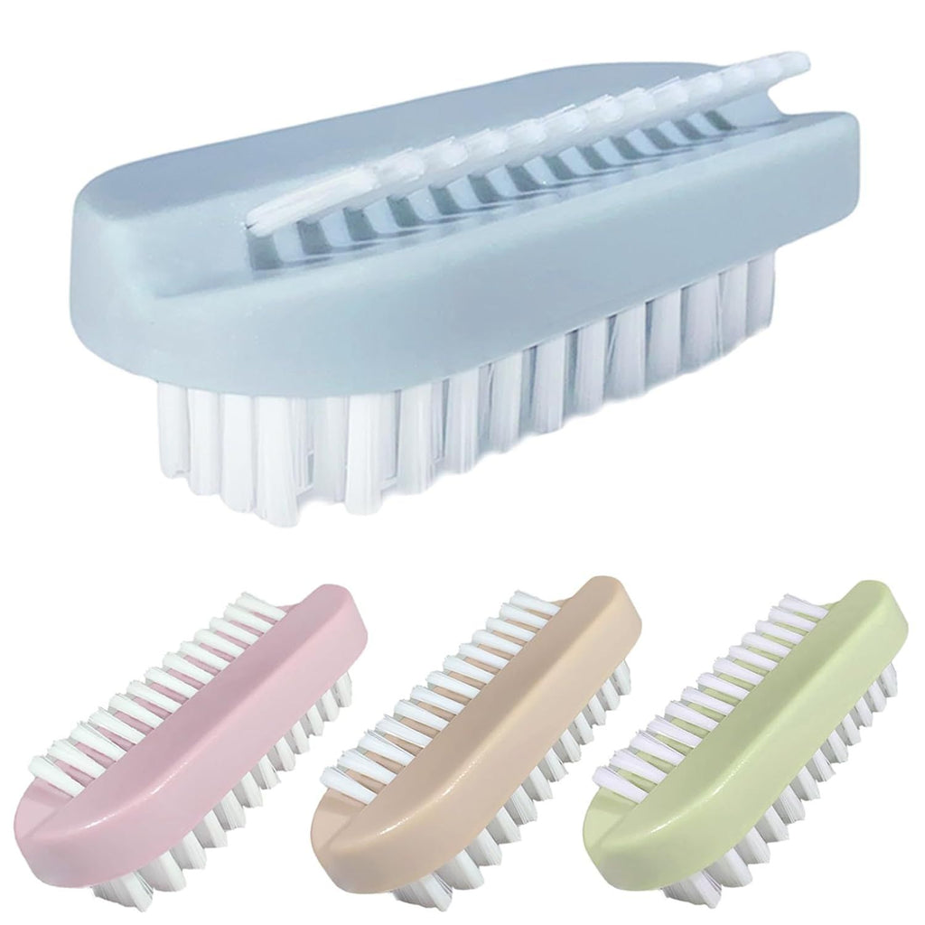Nail Brush for Cleaning Fingernails 2 Sided Hand Fingernail Scrub Brush with Soft Stiff Bristles Nail Cleaning Brush 4PCS Nail Scrubber Brushes for Men Women Kids