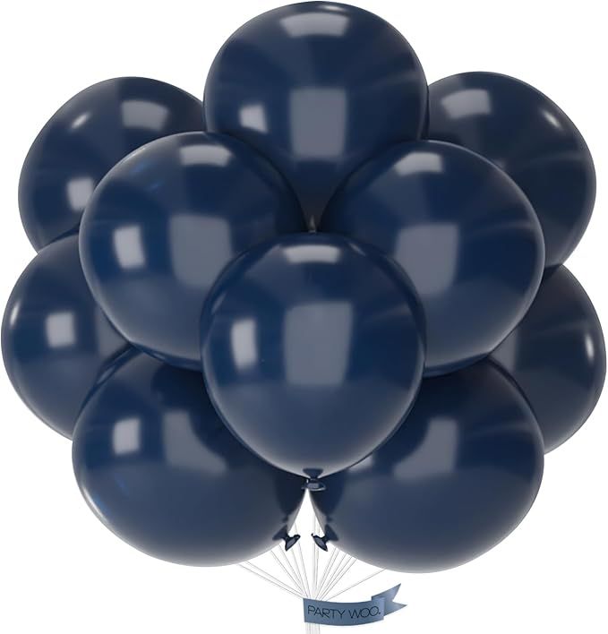 Navy Blue Balloons 20pcs 18 Inch Matte Helium Dark Blue Latex Balloons for Graduation Wedding Anniversary Sports Theme Boy Baby Shower Men Birthday Bachelorette Party Decorations Blue-Y72