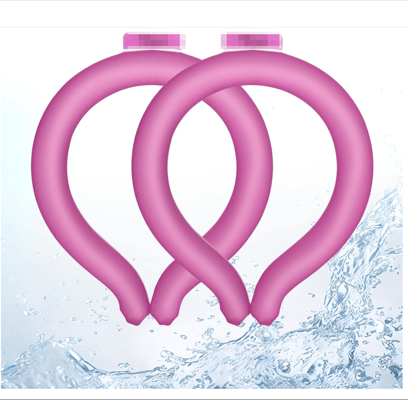 Neck Cooling Tube, Wearable Body Cooler Freeze Below 64°F with Insulated Bag, Reusable Cooling Neck Wraps for Summer, Outdoor Sports, Hiking, Travel, Hot Weather Relief for Men & Women
