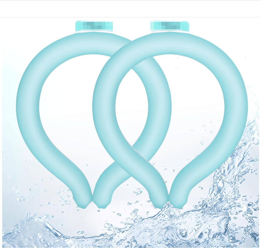 Neck Cooling Tube, Wearable Body Cooler Freeze Below 64°F with Insulated Bag, Reusable Cooling Neck Wraps for Summer, Outdoor Sports, Hiking, Travel, Hot Weather Relief for Men & Women
