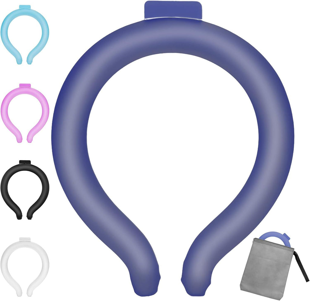 Neck Cooling Tube, Wearable Body Cooler Freeze Below 64°F with Insulated Bag, Reusable Cooling Neck Wraps for Summer, Outdoor Sports, Hiking, Travel, Hot Weather Relief for Men & Women