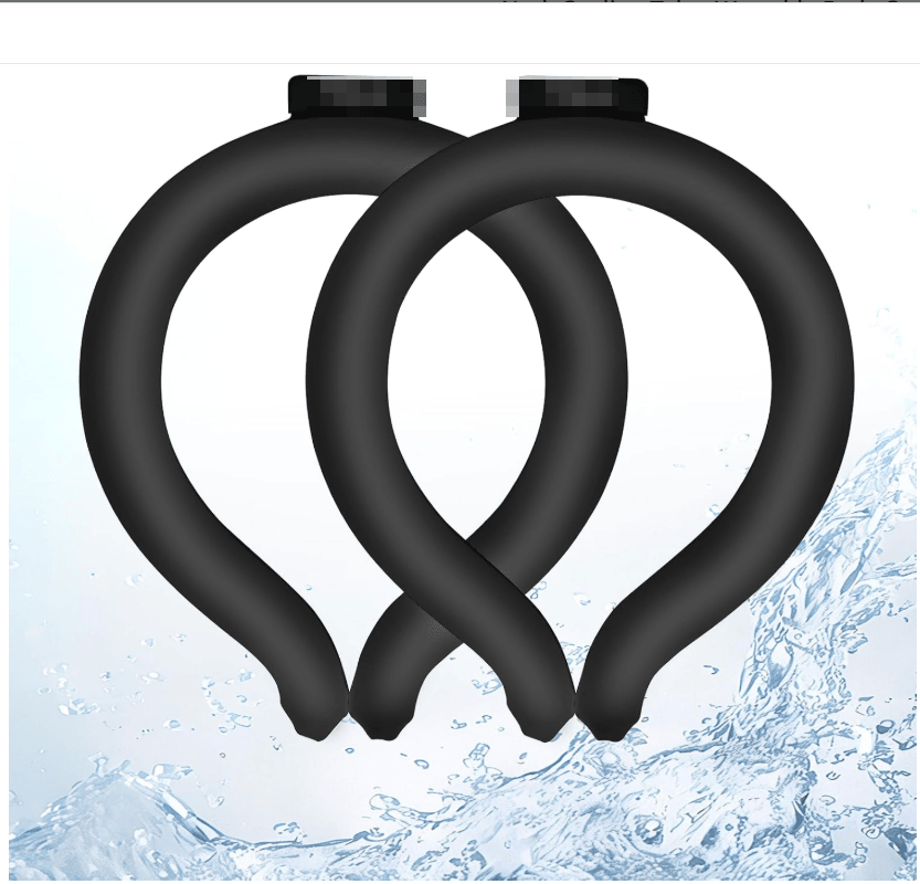 Neck Cooling Tube, Wearable Body Cooler Freeze Below 64°F with Insulated Bag, Reusable Cooling Neck Wraps for Summer, Outdoor Sports, Hiking, Travel, Hot Weather Relief for Men & Women