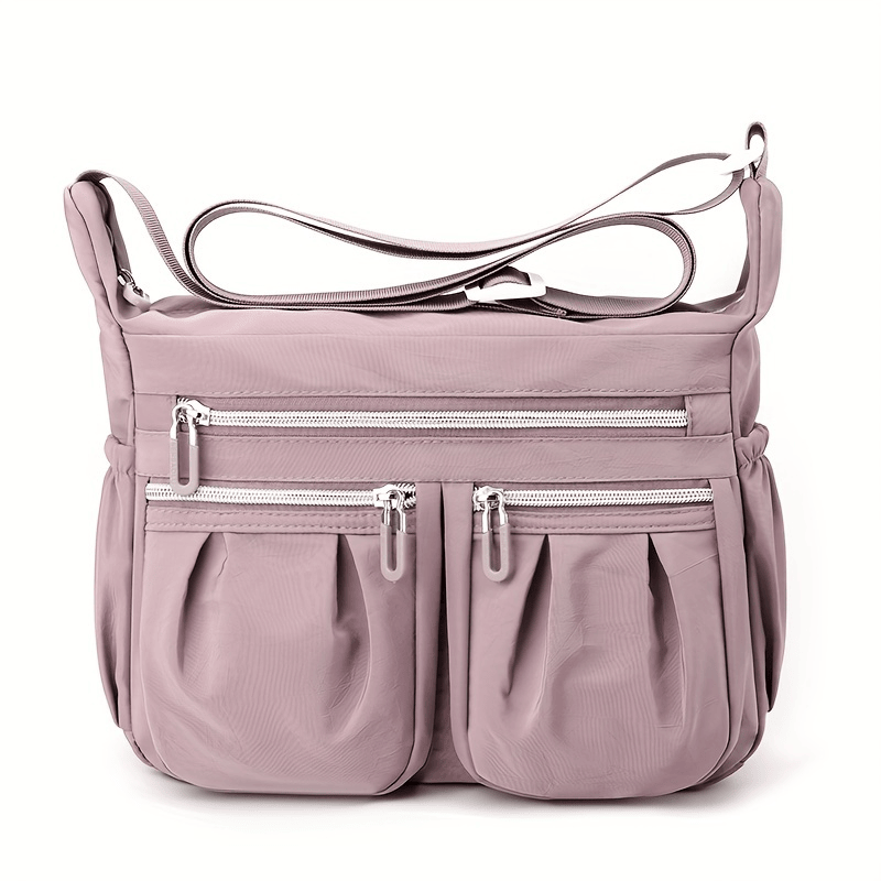 NICOLE & DORIS Women's Cross-body Bags Casual Shoulder Bag Multi Pocket Fashion Satchel Bag Nylon Side Bag