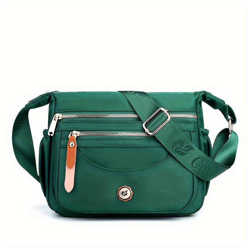 NICOLE & DORIS Women's Cross-body Bags Casual Shoulder Bag Multi Pocket Fashion Satchel Bag Nylon Side Bag