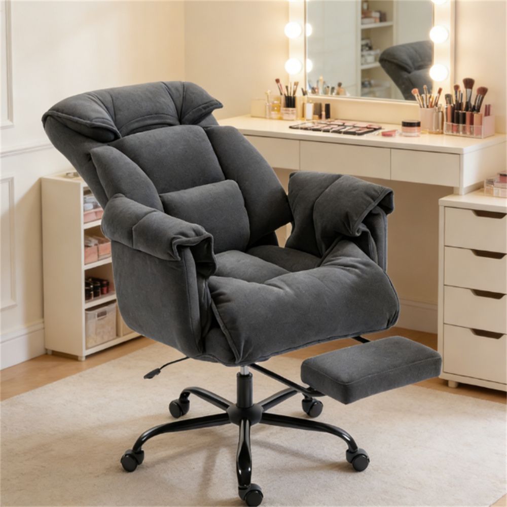 Office chair, lounge chair, computer chair, dark gray