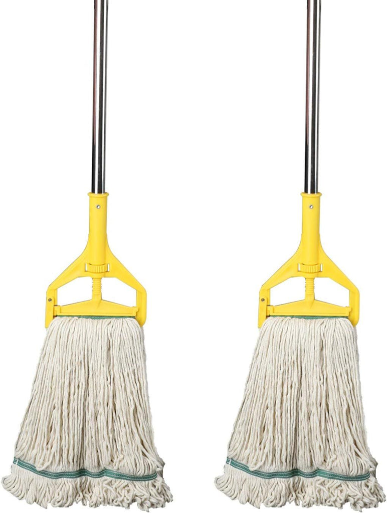 OFO Loop-End String Wet Mop, Heavy Duty Commercial Industrial Dust Mop , 67inch Stainless Steel Pole