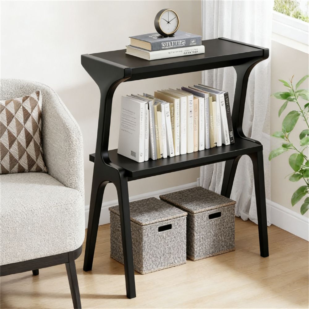 Old SKU:D01027HJNMW   coffee table, bedside table, sofa side table, with storage rack