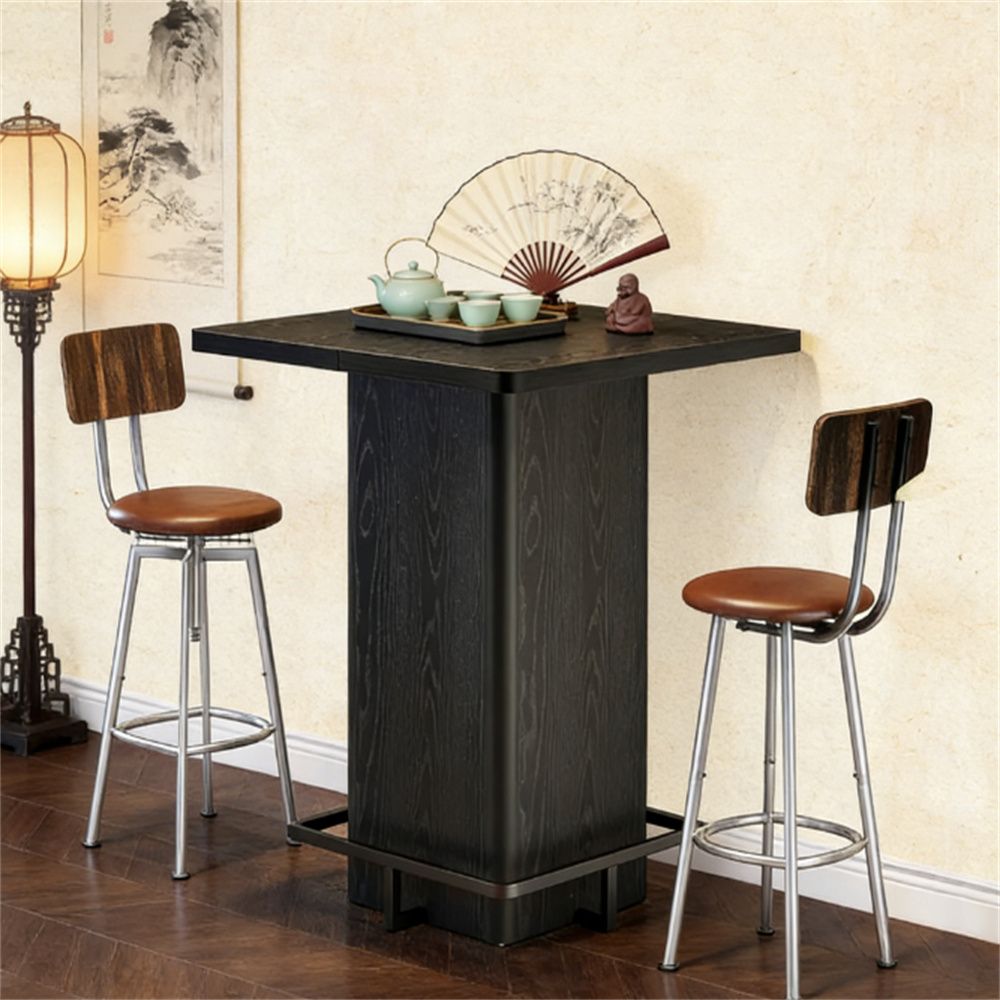 old SKU:D01027HXTHU   Square table, bar table, small bar table, dining table, compact design