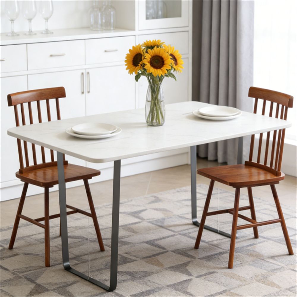 One set of two dining chairs, kitchen chair, living room chair, light brown