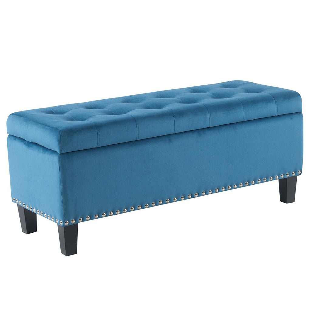 Ottoman with Storage,Foot Rest Bench Bag Floor Chair for Bedroom or Entryway in Gray