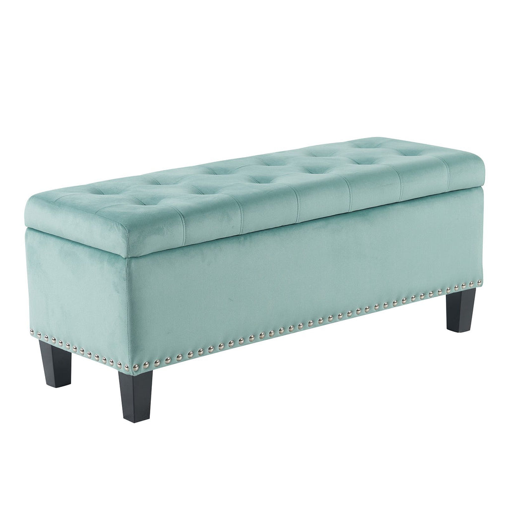Ottoman with Storage,Foot Rest Bench Bag Floor Chair for Bedroom or Entryway in Gray