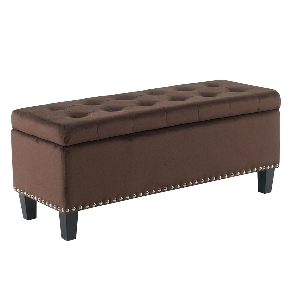 Ottoman with Storage,Foot Rest Bench Bag Floor Chair for Bedroom or Entryway in Gray