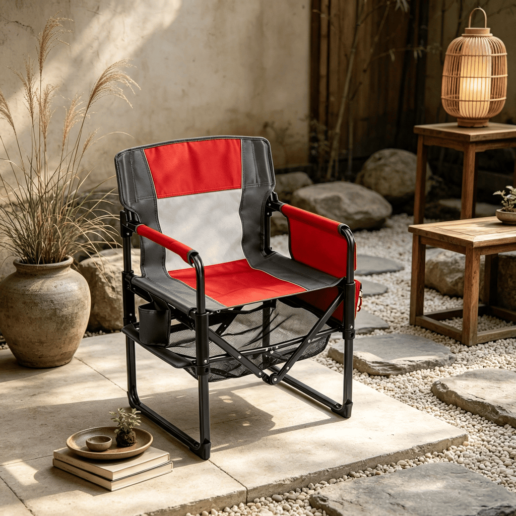 Outdoor Camping Chair Heavy Duty with Cup Holder And Side Pocket for Comfortable Seat during Camping Trips