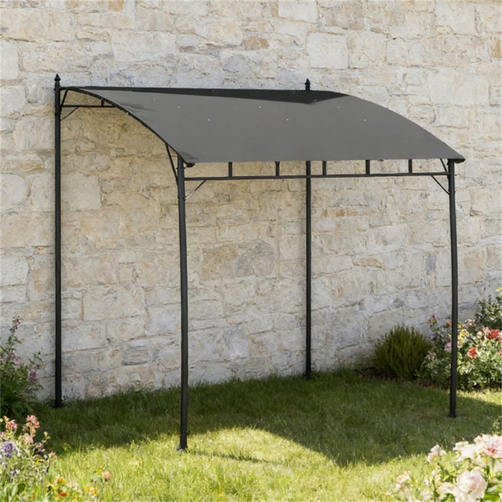 Outdoor pavilion, garden sunshade, gray