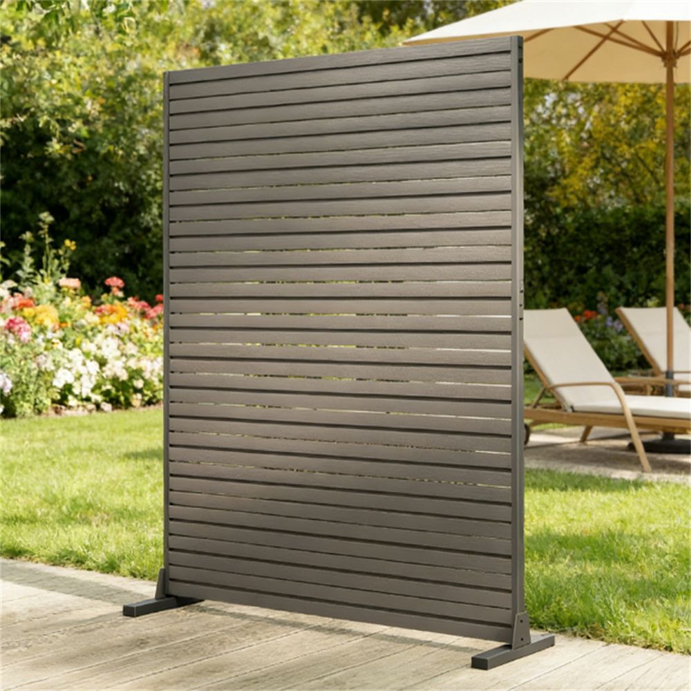 Outdoor privacy screen, 6 panels, fence screen, room blocker, brown