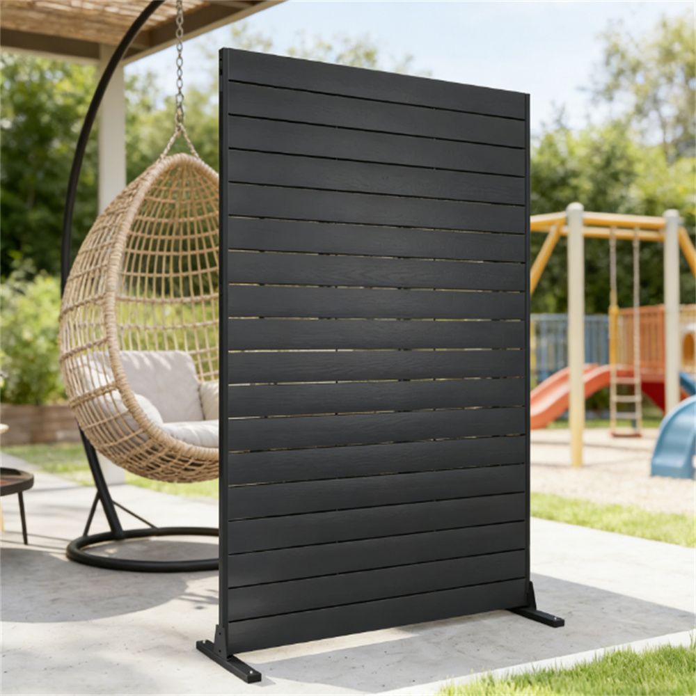 Outdoor privacy screen, privacy fence screen, screen, room barrier, black