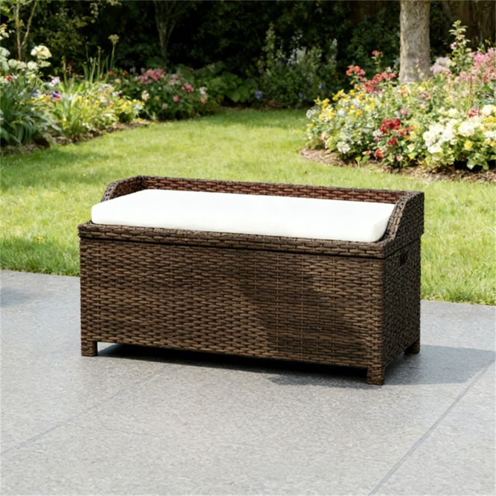 Outdoor stool, storage platform, storage stool, white