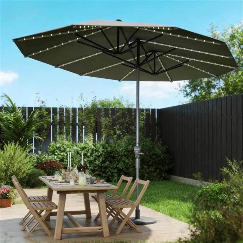 Outdoor sun umbrella, terrace umbrella, courtyard umbrella, dark gray