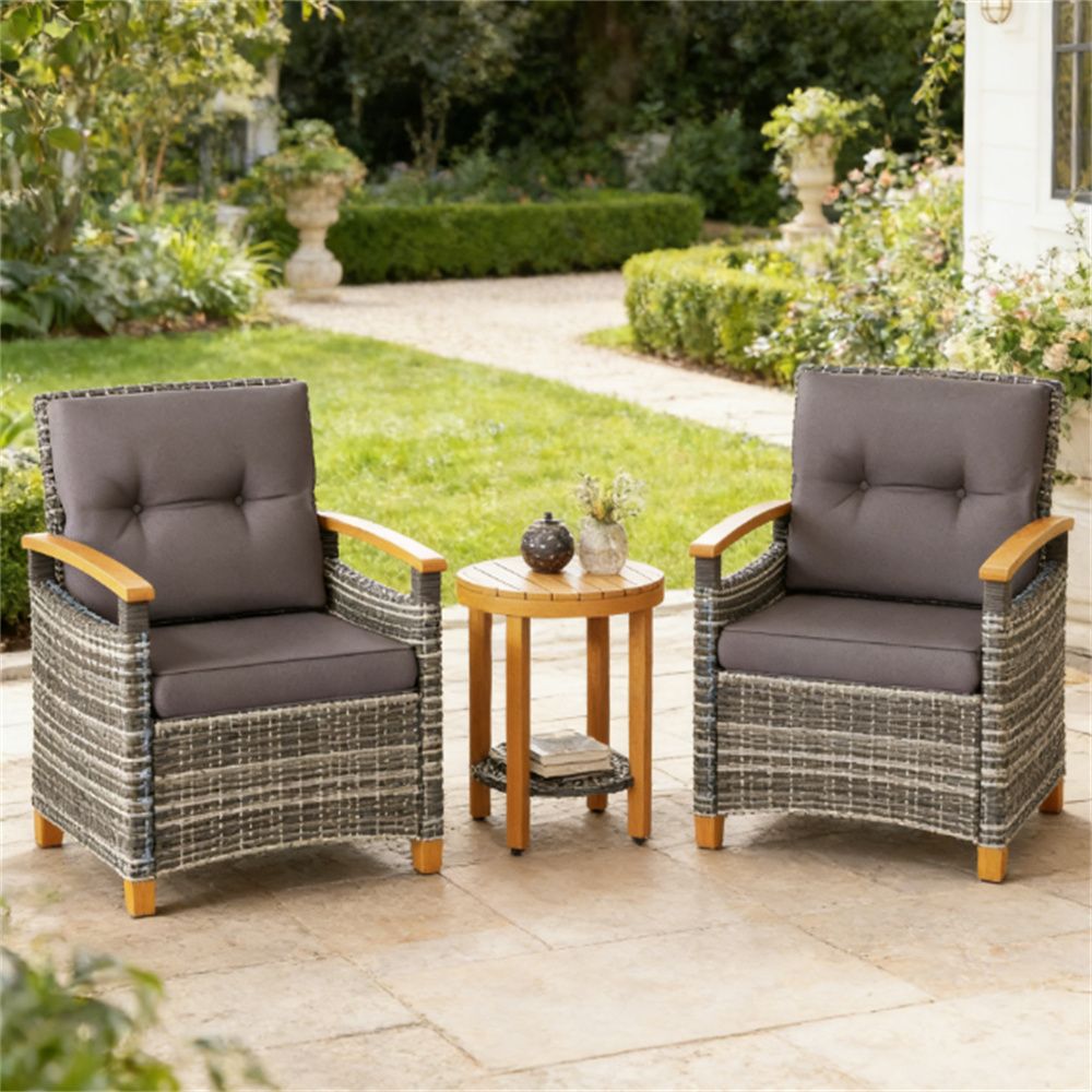 Outdoor Tavern Set, Terrace Furniture, Garden Set, Grey