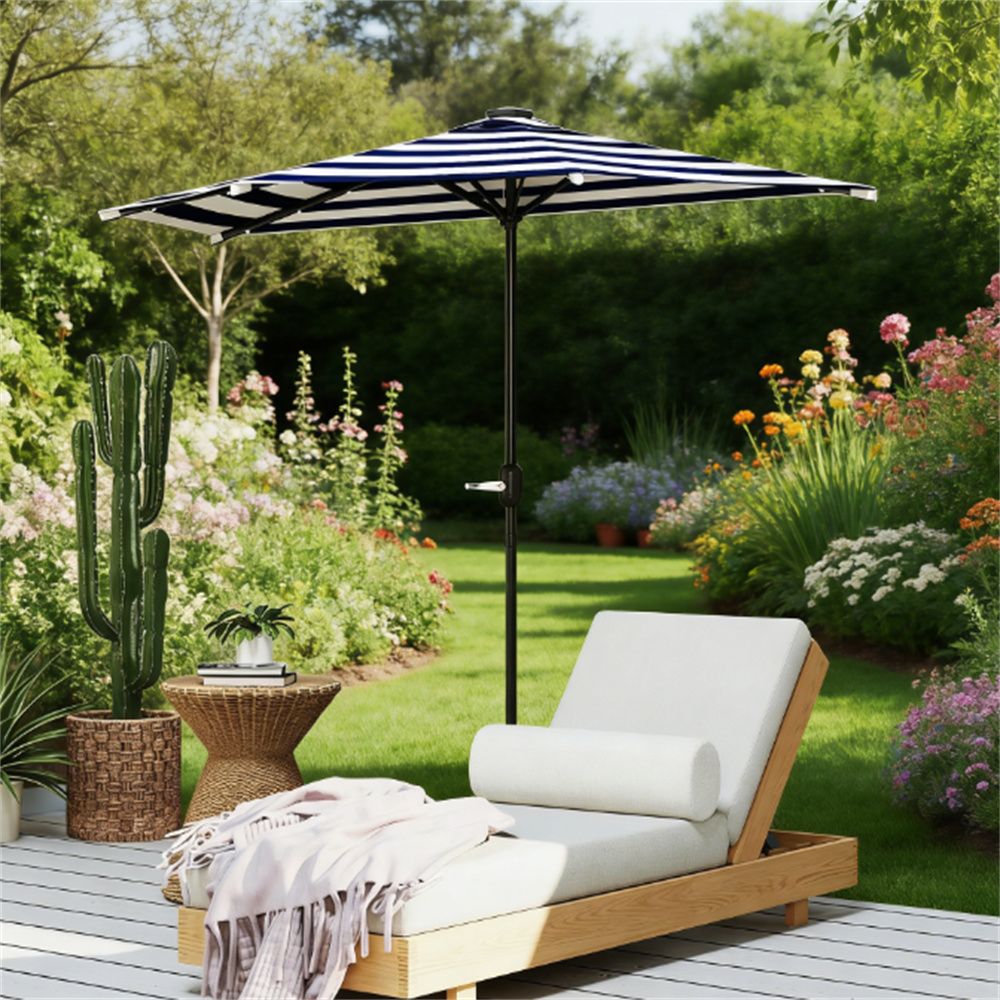 Outdoor umbrella, terrace umbrella, courtyard umbrella, navy blue (without base)