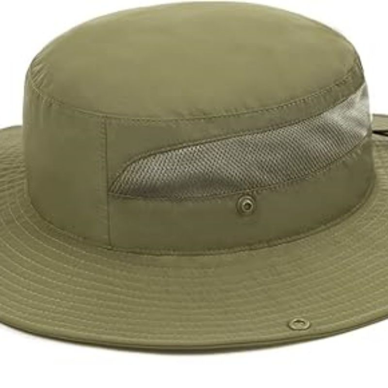 Oversize UV Fishing Sun Hat for Big Heads  Quick Dry Boonie Hats,Large Cooling Safari Hats with Strap