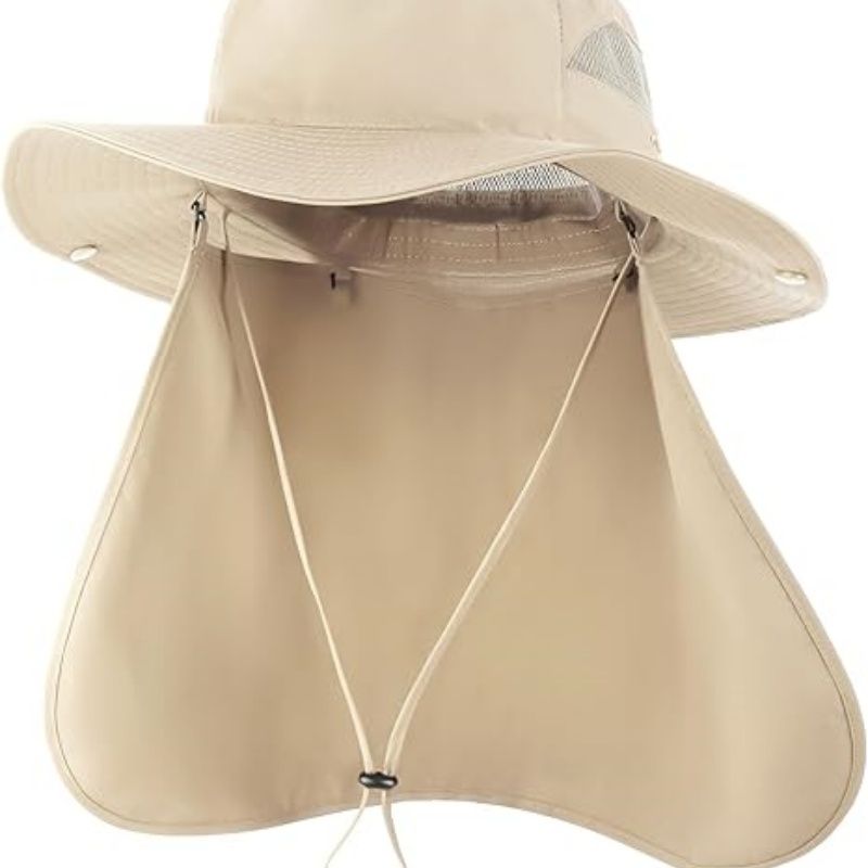 Oversize UV Fishing Sun Hat for Big Heads  Quick Dry Boonie Hats,Large Cooling Safari Hats with Strap