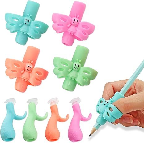 Pencils Grips Pencils Grips for Kids Handwriting Posture Correction Training Writing AIDS for 2-4 Year Kids toddler Preschoolers Students Children Special Needs (6PCS)